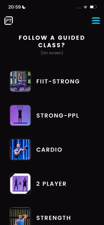 Choose a guided class